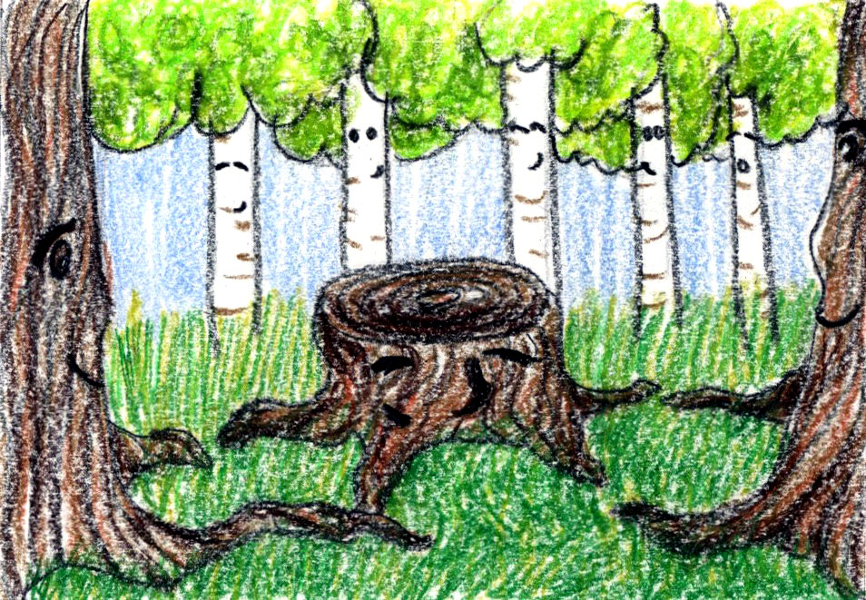 Forest Oak Stump