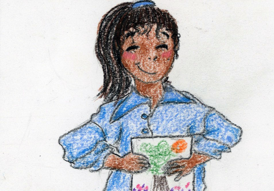 Lydia with Painting