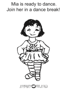 Mia Coloring Page Preview