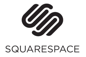 Squarespace logo, a Sponsor of Ahway Island